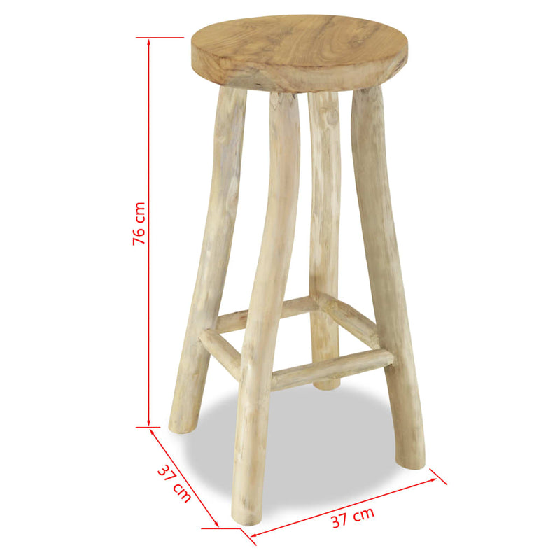 Bar Stool Solid Teak Wood