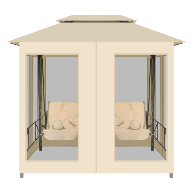 Gazebo Convertible Swing Bench Cream White