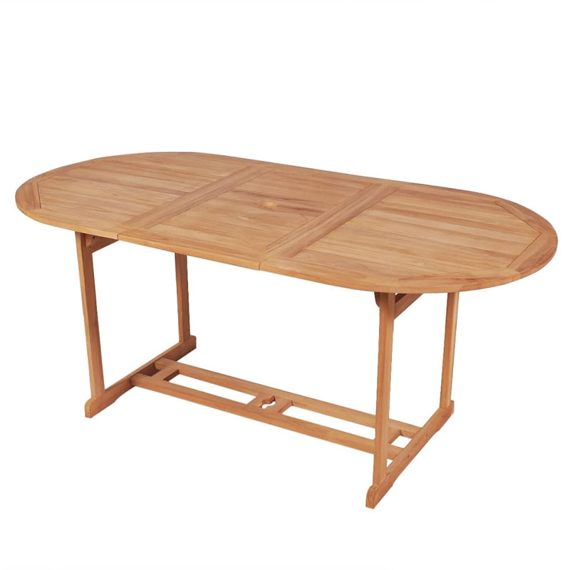 Garden Table 180x90x75 cm Solid Teak Wood