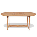 Garden Table 180x90x75 cm Solid Teak Wood