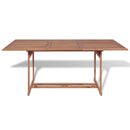 Garden Table 180x90x75 cm Solid Teak Wood