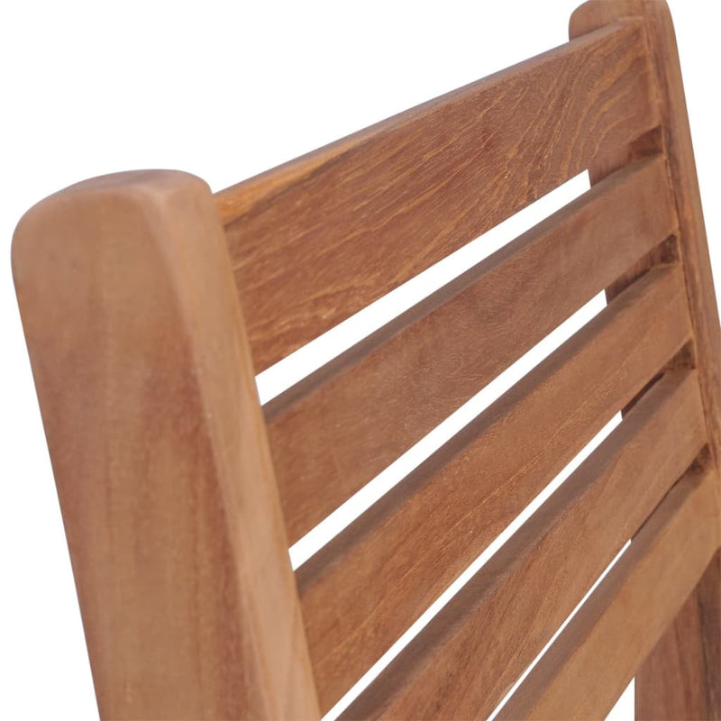 Stackable Garden Chairs 4 pcs Solid Teak Wood