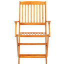 9 Piece Folding Outdoor Dining Set Solid Acacia Wood