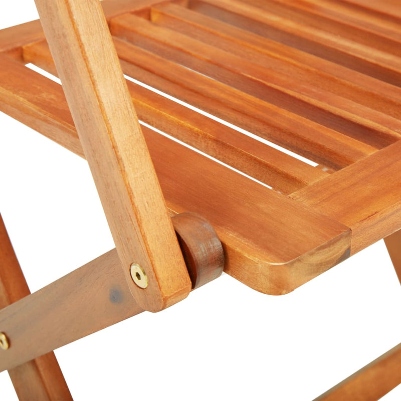 9 Piece Folding Outdoor Dining Set Solid Acacia Wood