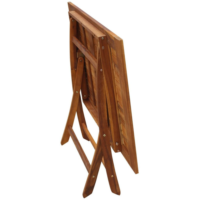 7 Piece Folding Outdoor Dining Set Solid Acacia Wood