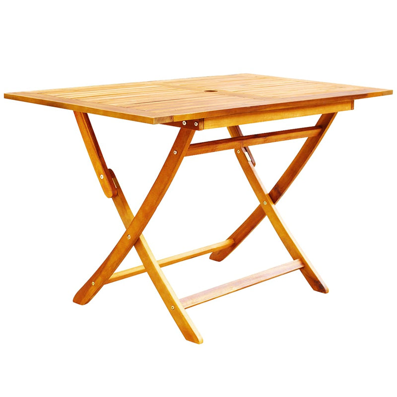 7 Piece Folding Outdoor Dining Set Solid Acacia Wood