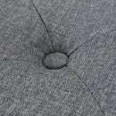 Pouffe Fabric 80x80x30 cm Dark Grey