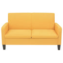 2-Seater Sofa 135x65x76 cm Yellow