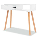 Console Table Solid Pinewood 80x30x72 cm White