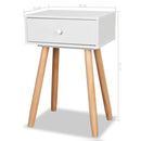 Bedside Tables 2 pcs Solid Pinewood 40x30x61 cm White