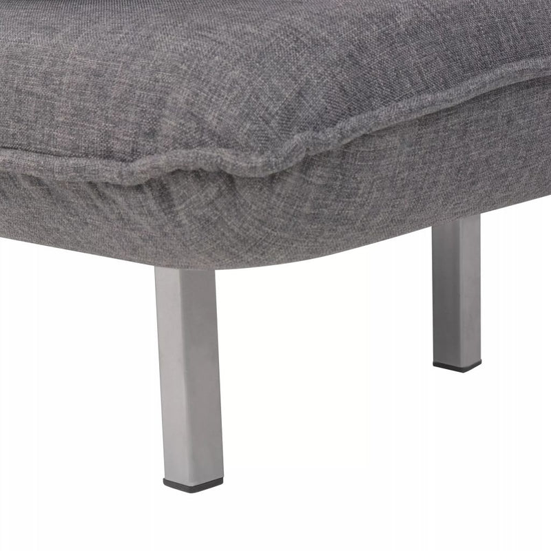 Swivel Chair and Sofa Bed Dark Grey Fabric