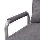 Swivel Chair and Sofa Bed Dark Grey Fabric