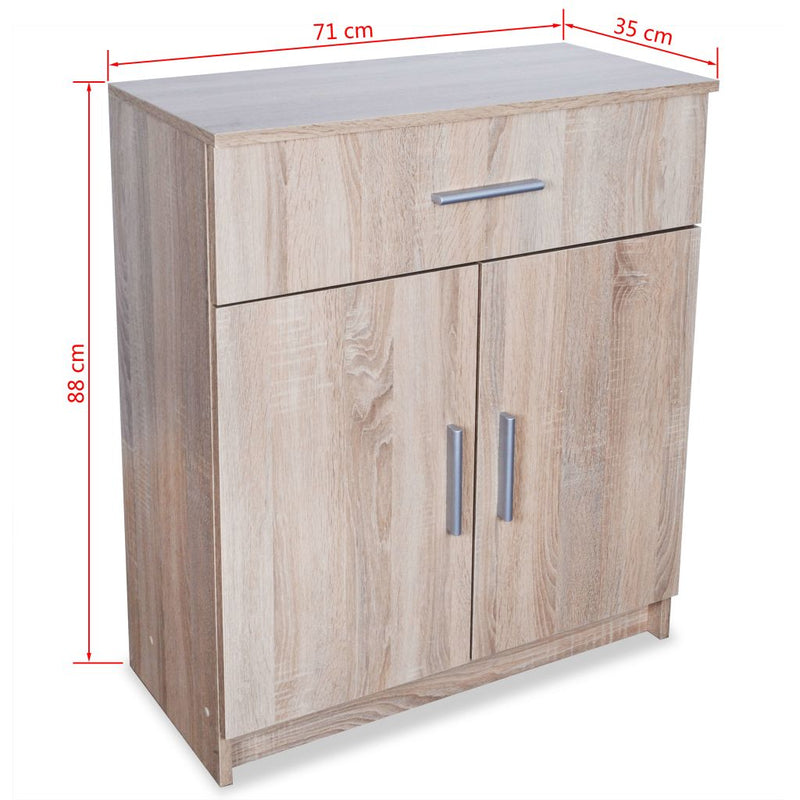 Sideboard Chipboard 71x35x88 cm Oak