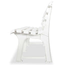 Garden Bench 145,5 cm Plastic White