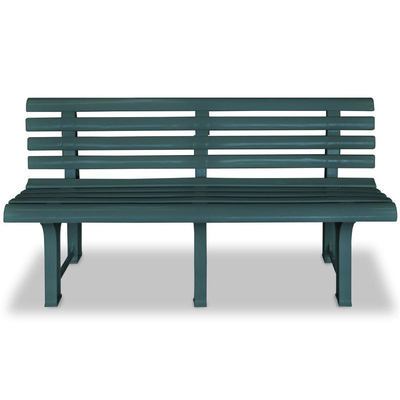 Garden Bench 145,5 cm Plastic Green