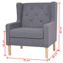 Armchair Grey Fabric