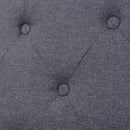 2-Seater Sofa Fabric Grey