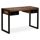 Desk with 2 Drawers Solid Reclaimed Wood 120x50x76 cm