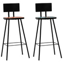 Bar Set 3 Piece Solid Reclaimed Wood Multicolour
