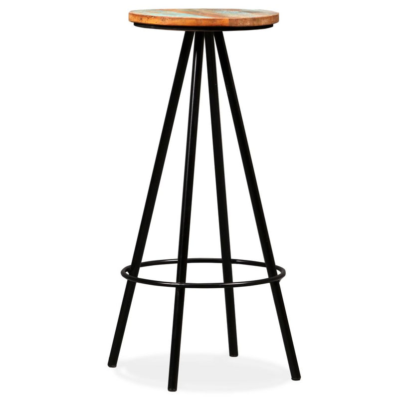 Bar Stools 4 pcs Solid Reclaimed Wood