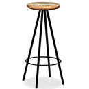 Bar Stools 4 pcs Solid Reclaimed Wood