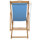 Deck Chair Teak 56x105x96 cm Blue