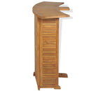 Folding Bar Table 155x53x105 cm Solid Teak Wood