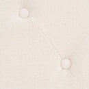 Sofa Set 2 Pieces Fabric Cream White