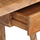 Writing Table Solid Acacia Wood 110x50x76 cm