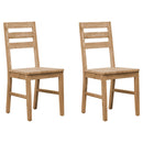 Dining Chairs 2 pcs Solid Acacia Wood