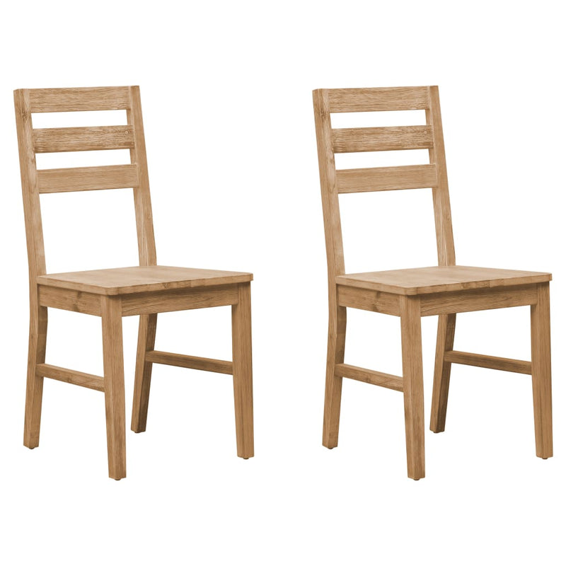 Dining Chairs 2 pcs Solid Acacia Wood