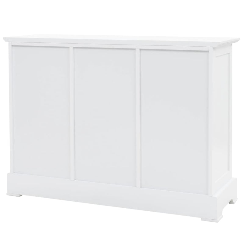 Sideboard with 3 Doors MDF and Pinewood 105x35x77.5 cm