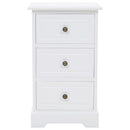 Bedside Cabinet MDF and Pinewood 35x32x59 cm