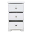 Bedside Cabinet MDF and Pinewood 35x32x59 cm