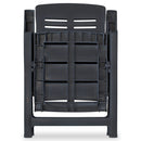 Reclining Garden Chairs 4 pcs Plastic Anthracite