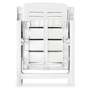 3 Piece Bistro Set Plastic White