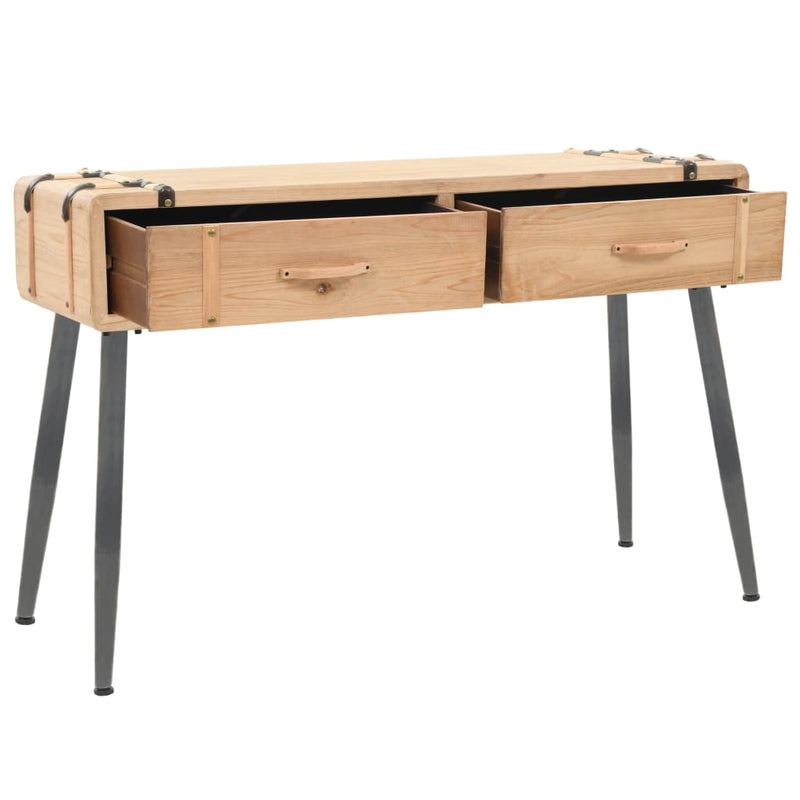 Console Table Solid Fir Wood 115x40.5x76 cm