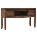 Console Table Solid Fir Wood 131x35.5x75 cm Brown