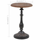 End Table Solid Fir Wood 40x64 cm Brown
