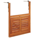 Hanging Balcony Table 64.5x44x80 cm Solid Acacia Wood