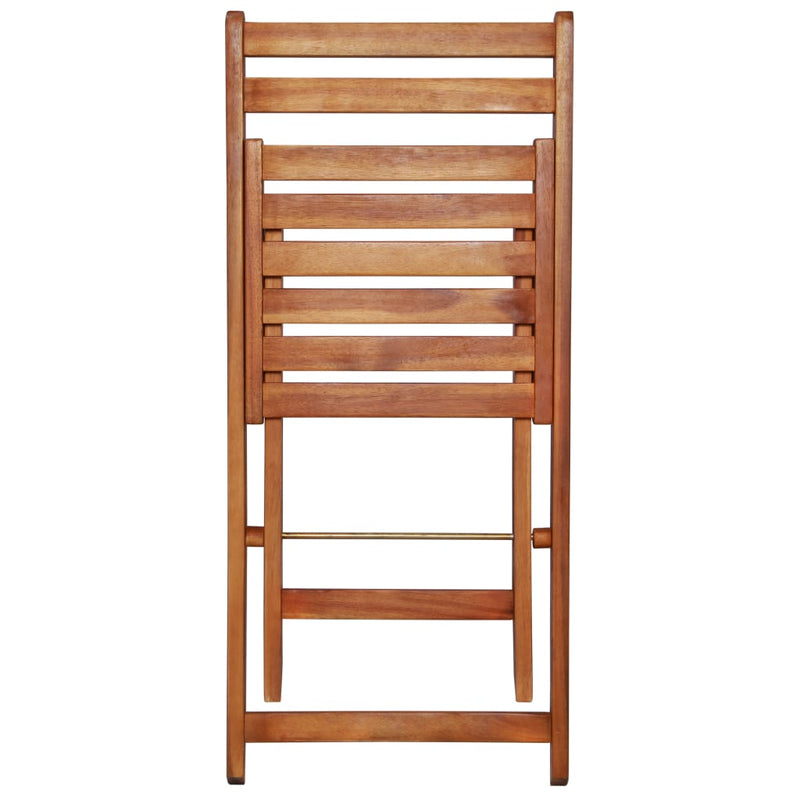 Outdoor Bistro Chairs 2 pcs Solid Acacia Wood