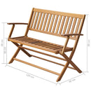 Garden Bench 120 cm Solid Acacia Wood