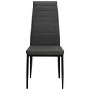 Dining Chairs 2 pcs Dark Grey Fabric