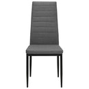 Dining Chairs 2 pcs Light Grey Fabric