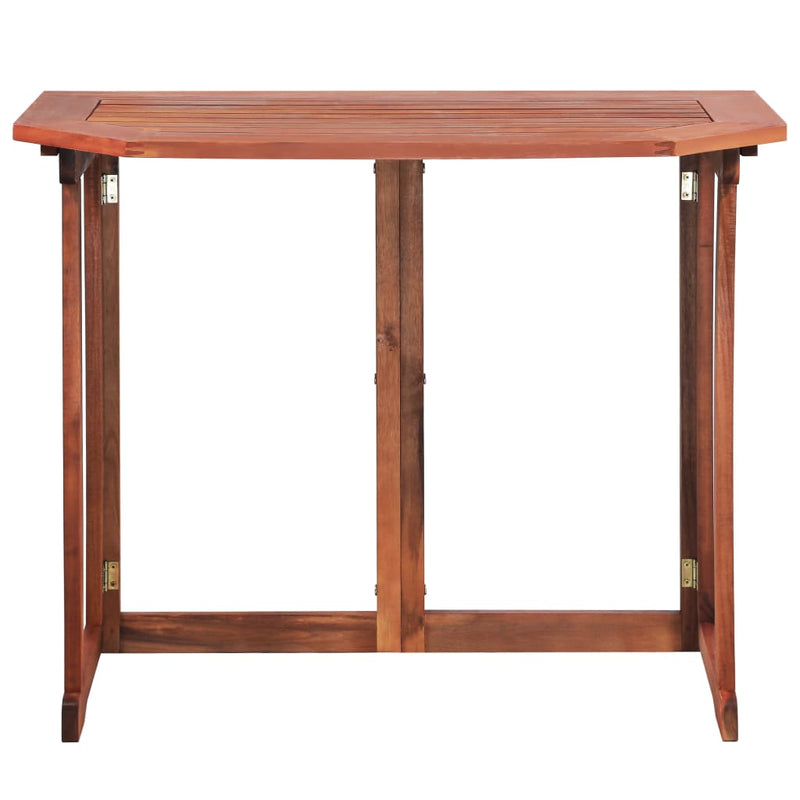 Bistro Table 90x50x75 cm Solid Acacia Wood