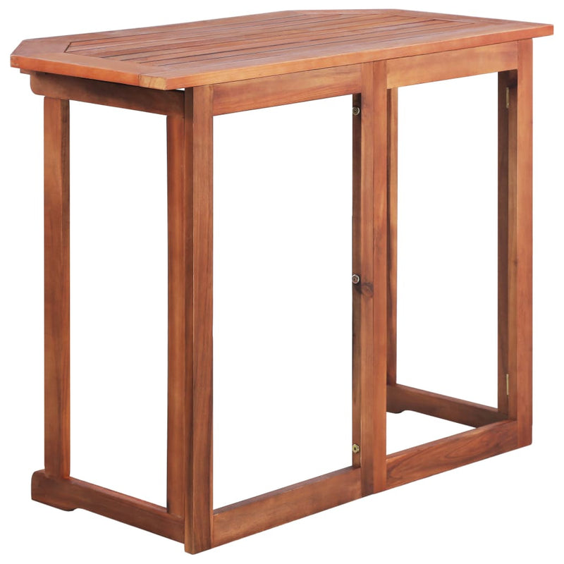 Bistro Table 90x50x75 cm Solid Acacia Wood