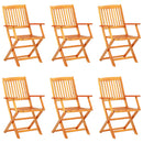 7 Piece Folding Outdoor Dining Set Solid Acacia Wood
