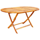 7 Piece Folding Outdoor Dining Set Solid Acacia Wood