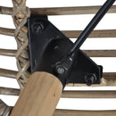 Dining Chairs 4 pcs Brown Natural Rattan