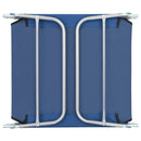 Folding Sun Loungers 2 pcs Steel and Fabric Blue